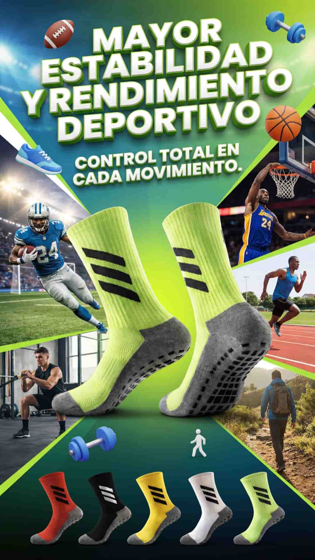 COMBO MEDIAS ANTIDESLIZANTES